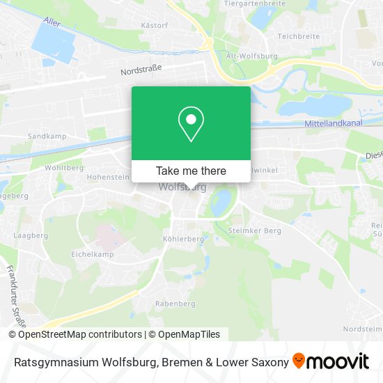 Ratsgymnasium Wolfsburg map