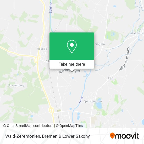 Wald-Zeremonien map
