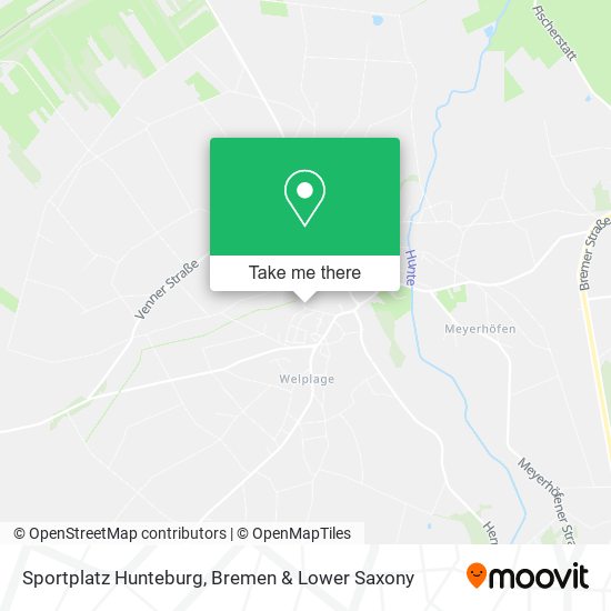Sportplatz Hunteburg map