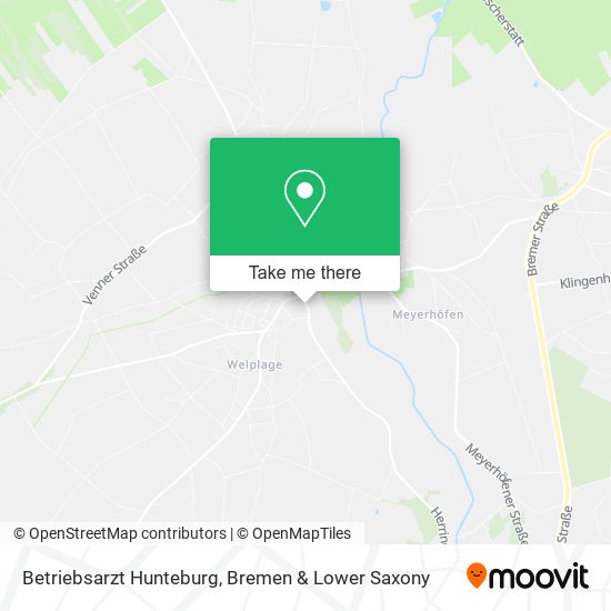 Betriebsarzt Hunteburg map