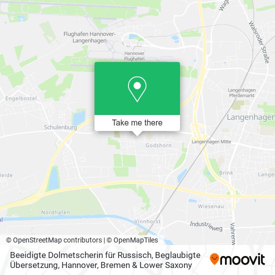 Beeidigte Dolmetscherin für Russisch, Beglaubigte Übersetzung, Hannover map