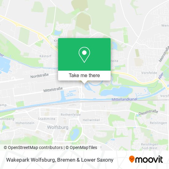 Карта Wakepark Wolfsburg