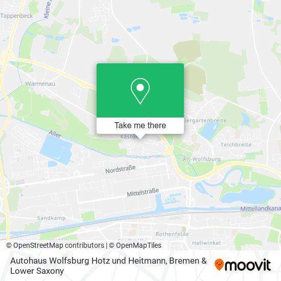 Autohaus Wolfsburg Hotz und Heitmann map