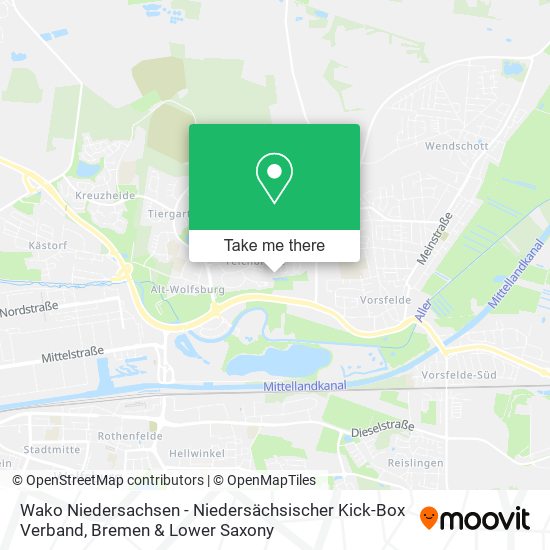 Wako Niedersachsen - Niedersächsischer Kick-Box Verband map