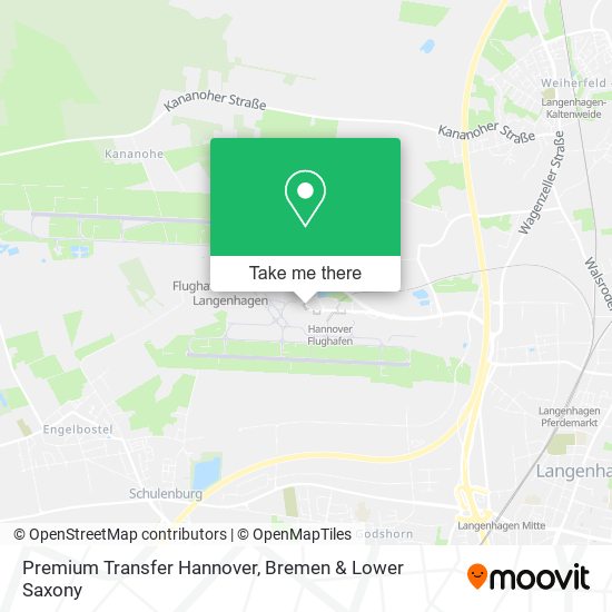 Premium Transfer Hannover map