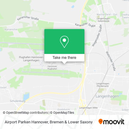 Airport Parken Hannover map