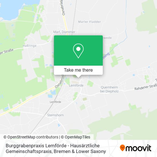 Burggrabenpraxis Lemförde - Hausärztliche Gemeinschaftspraxis map