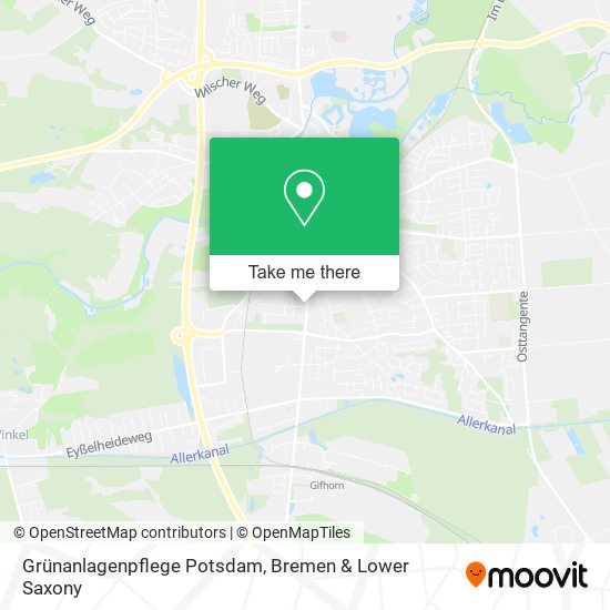 Grünanlagenpflege Potsdam map