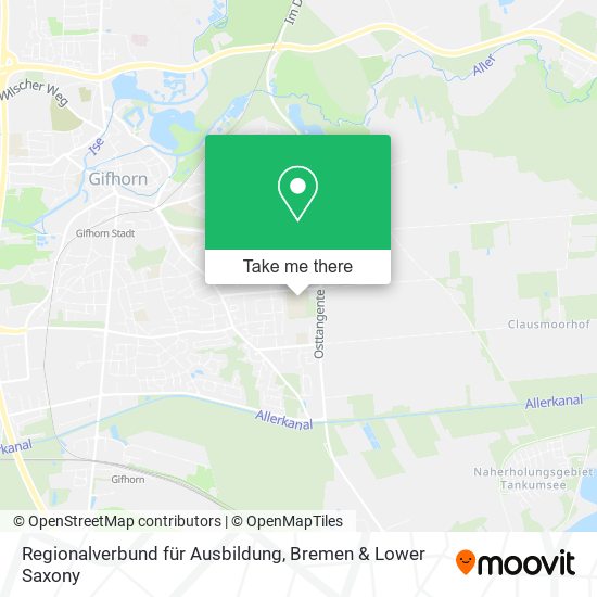 Regionalverbund für Ausbildung map