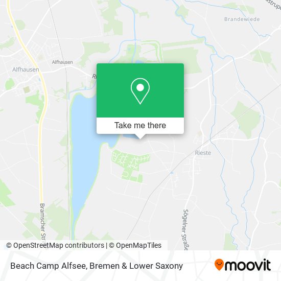 Beach Camp Alfsee map