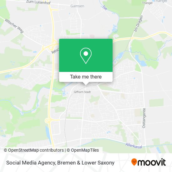 Social Media Agency map