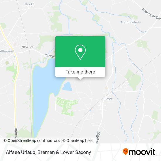 Alfsee Urlaub map