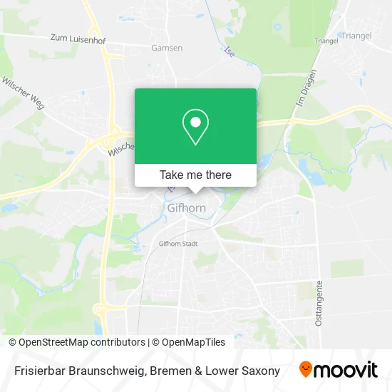 Frisierbar Braunschweig map