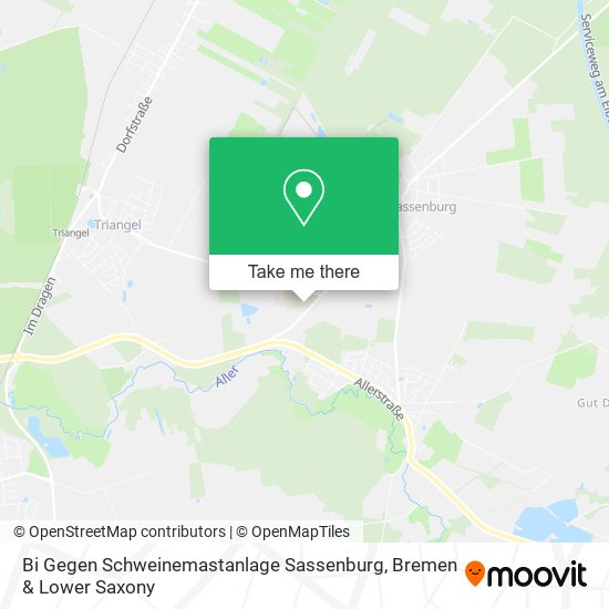 Bi Gegen Schweinemastanlage Sassenburg map