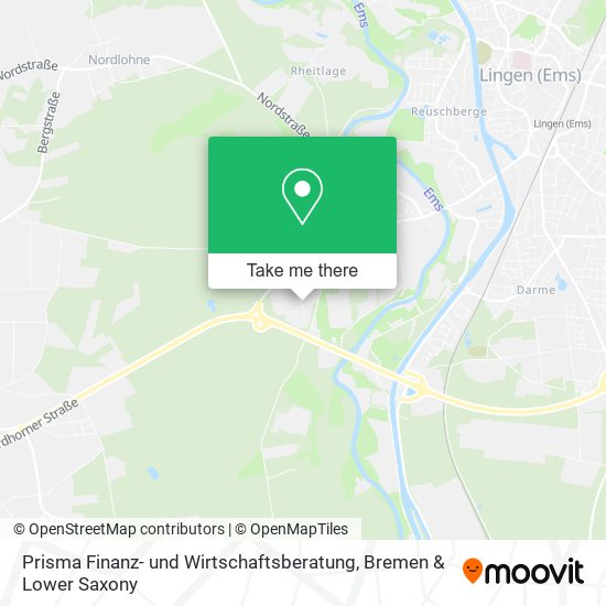 Prisma Finanz- und Wirtschaftsberatung map