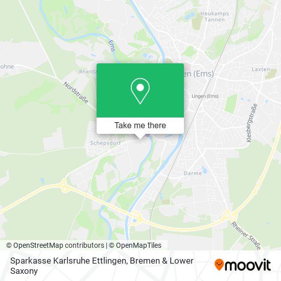 Sparkasse Karlsruhe Ettlingen map