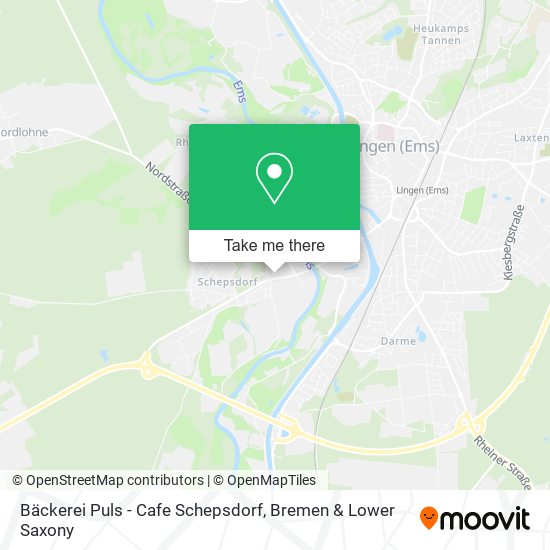 Bäckerei Puls - Cafe Schepsdorf map