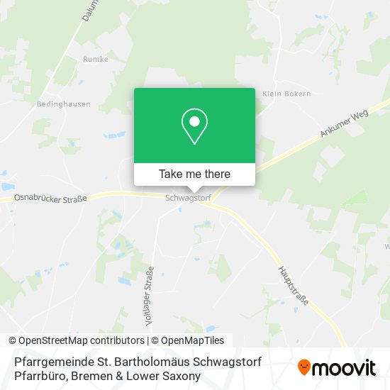 Pfarrgemeinde St. Bartholomäus Schwagstorf Pfarrbüro map
