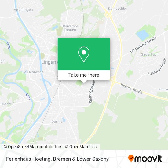Ferienhaus Hoeting map