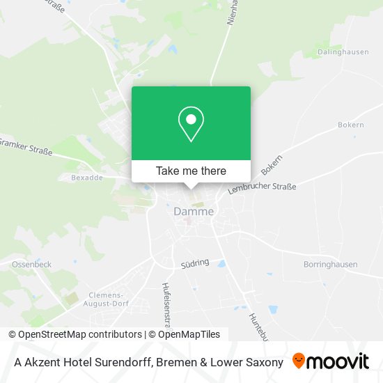 A Akzent Hotel Surendorff map
