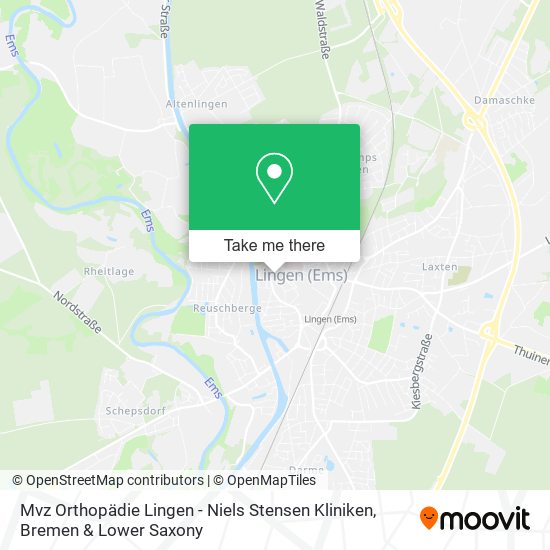 Mvz Orthopädie Lingen - Niels Stensen Kliniken map