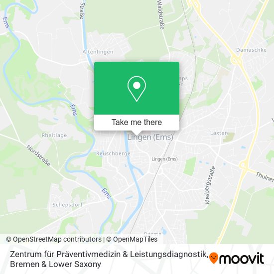 Карта Zentrum für Präventivmedizin & Leistungsdiagnostik