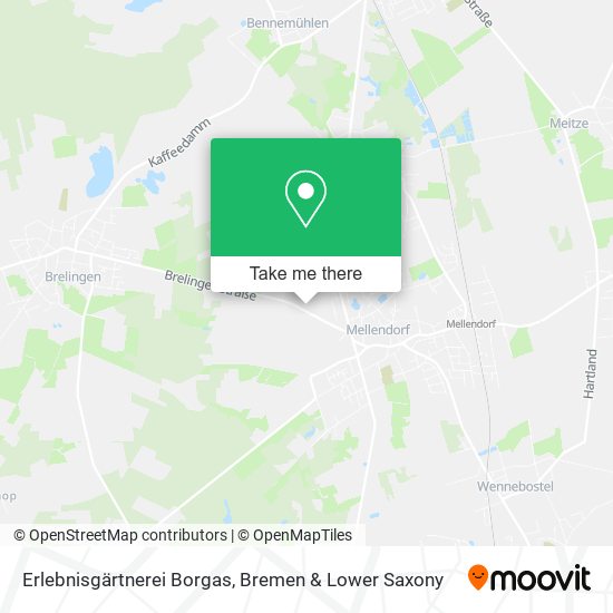 Erlebnisgärtnerei Borgas map