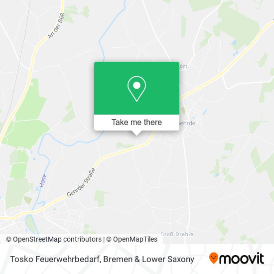 Tosko Feuerwehrbedarf map