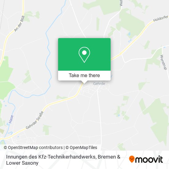 Innungen des Kfz-Technikerhandwerks map