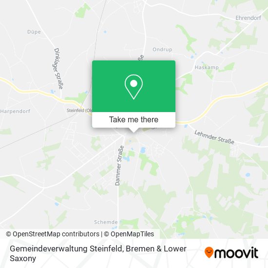 Gemeindeverwaltung Steinfeld map