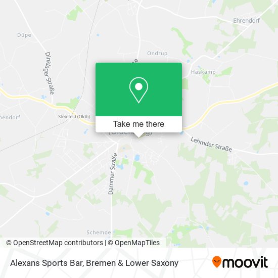 Alexans Sports Bar map