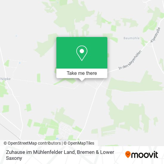 Zuhause im Mühlenfelder Land map