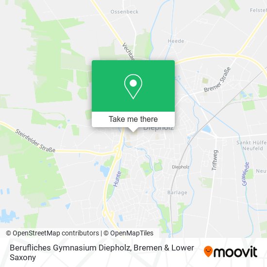Berufliches Gymnasium Diepholz map