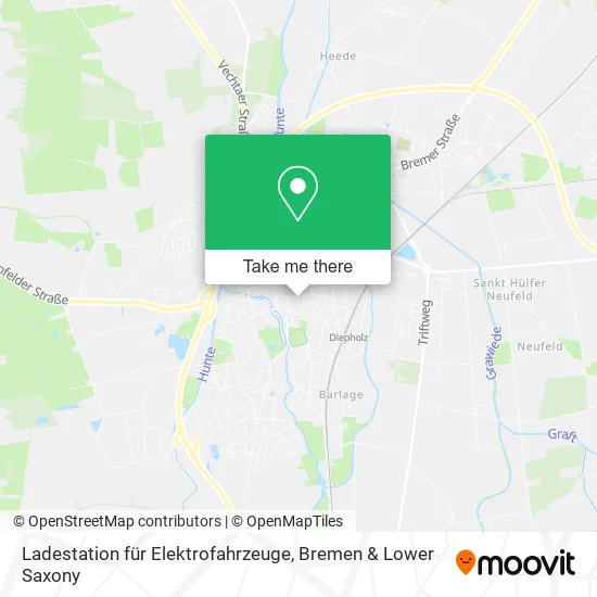 Карта Ladestation für Elektrofahrzeuge