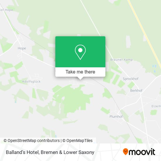 Balland's Hotel map