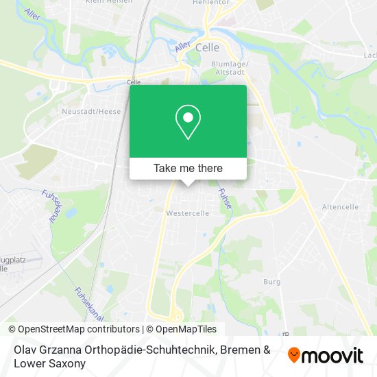 Olav Grzanna Orthopädie-Schuhtechnik map