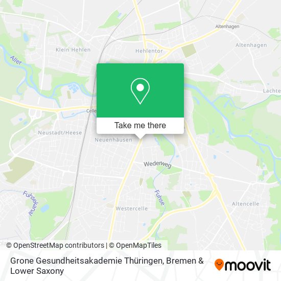 Grone Gesundheitsakademie Thüringen map