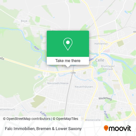 Falc Immobilien map