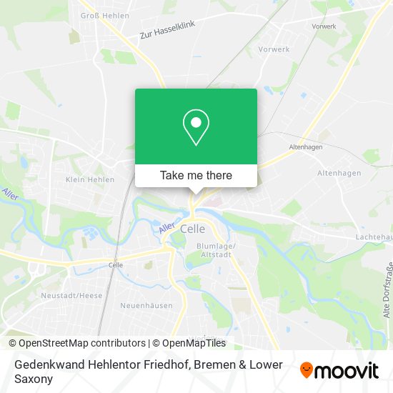 Gedenkwand Hehlentor Friedhof map
