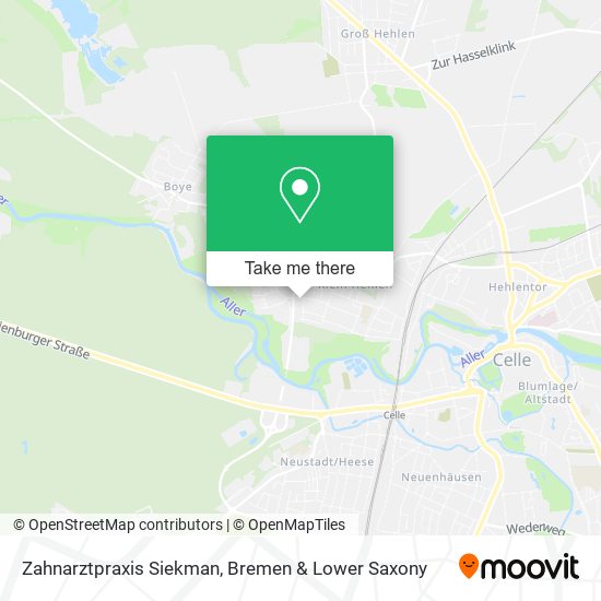 Zahnarztpraxis Siekman map