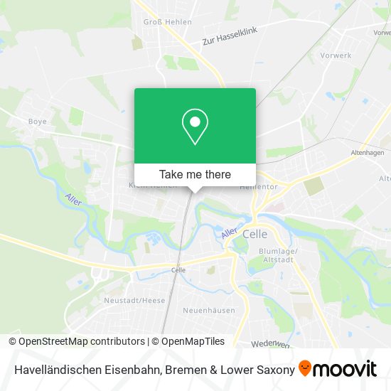 Havelländischen Eisenbahn map