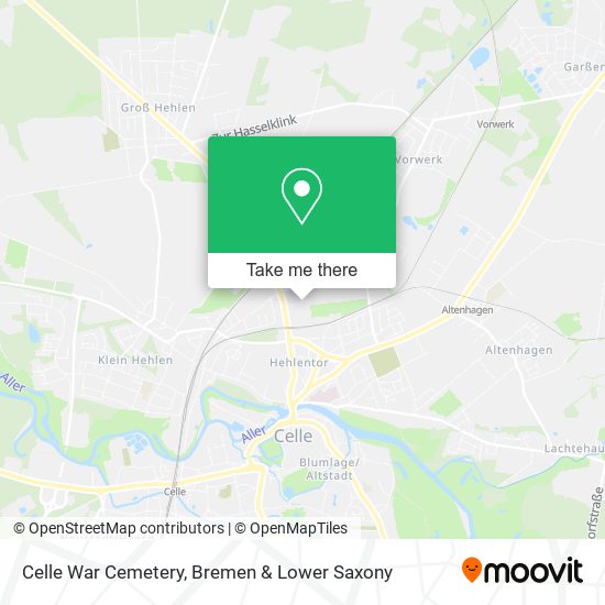 Celle War Cemetery map