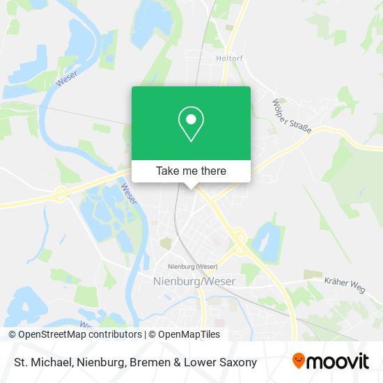 St. Michael, Nienburg map