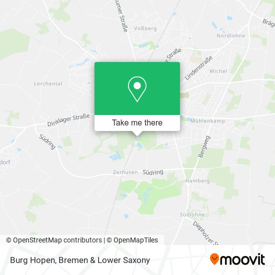 Burg Hopen map