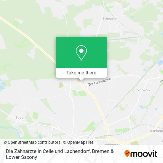 Die Zahnärzte in Celle und Lachendorf map