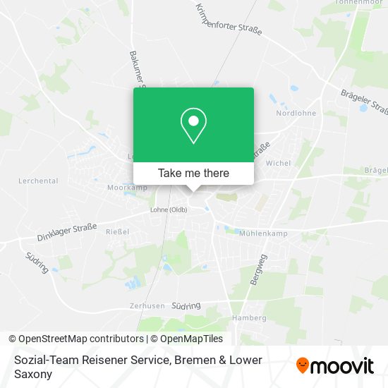 Sozial-Team Reisener Service map