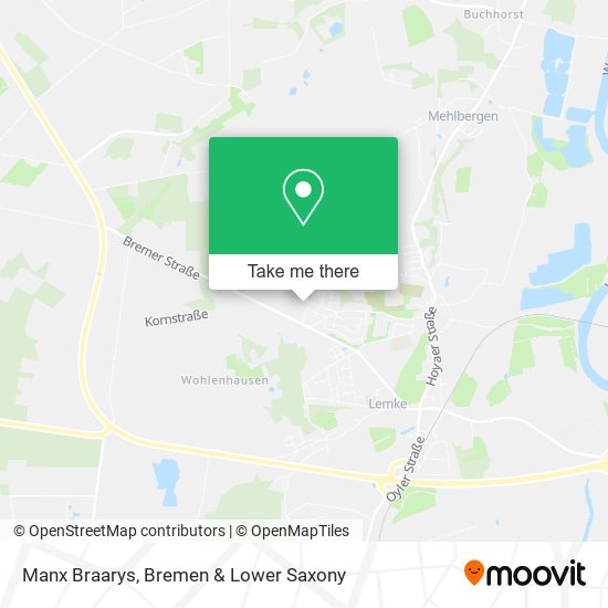 Manx Braarys map