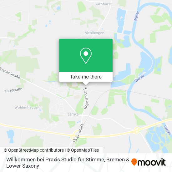 Willkommen bei Praxis Studio für Stimme map