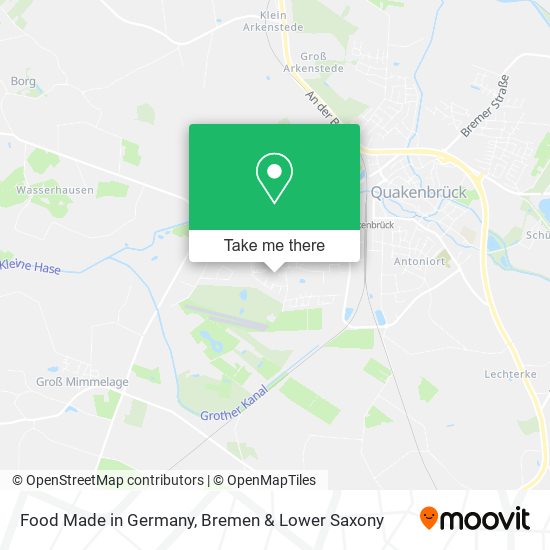 Food Made in Germany map