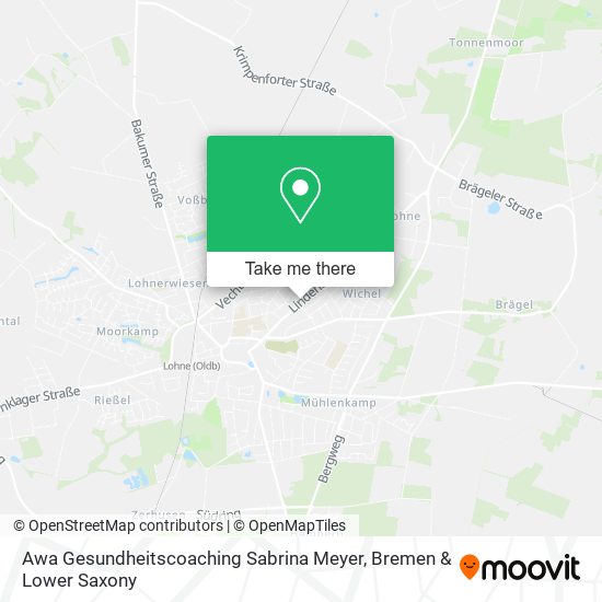 Awa Gesundheitscoaching Sabrina Meyer map